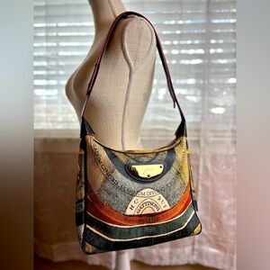 Gattinoni Planetarium Line Leather Designer ShoulderBag